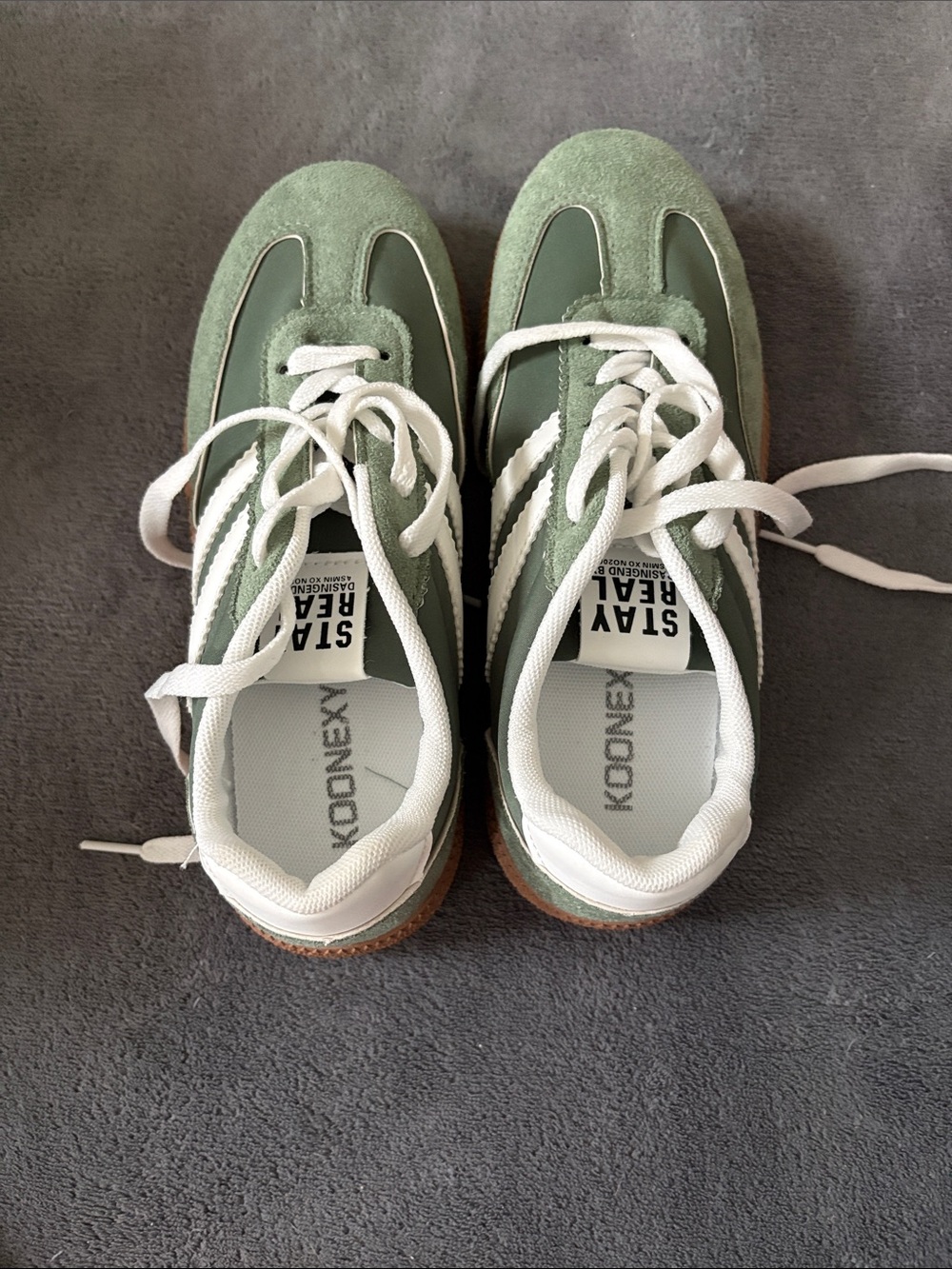 Onex Olive Green Women's Retro Sneakers